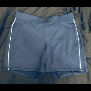 Blue workout shorts